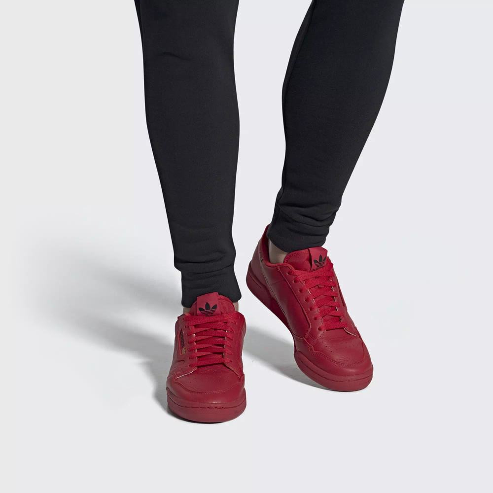 Adidas Continental 80 Tenis Rojos Para Hombre (MX-36494)